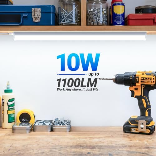 Barrina T5 LED Shop Light 2FT, 6500K (Super Bright White) 10W 1100lm 6 Pack - Image 4