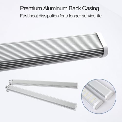 Standing LED Grow Light，Adjustable Dual Head T12 Bar Plant Light, White 6500K Full Spectrum Plant Grow Lamp on Stand for Indoor Plants Seed Starting, Seedlings, Veg, Flower - Image 6