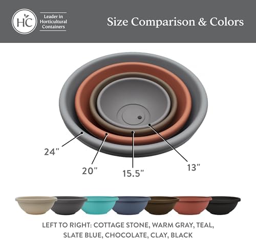 The HC Companies Garden Bowl Shallow Garden Bowl, 15.5 Inch, 2-Pack - Image 6