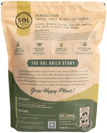 Sol Soils Houseplant Chunky Mix - Fast Draining, Chunky Soil Mix for Indoor Plants - 1 Gallon - Coco Coir, Perlite, Pumice - Image 2