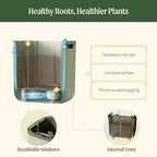 15 Inch Self-Watering Planter for Indoor Plants – Large Modern Plant Pot with Built-In Water Reservoir, Ideal for Monstera, Fiddle Leaf Fig, Palms & Peace Lily, Without Trellis (2, Fog Gray) - Image 5