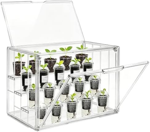 Mini Greenhouse Indoor with Magnetic Door,Tabletop Greenhouse by PEEKUP
