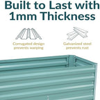 Sunnydaze Rectangle Galvanized Raised Garden Bed for Vegetables & Flowers - Image 2