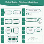 4 in 1 Galvanized Raised Garden Bed, 6x2x1ft, 2Pack, White - Image 2