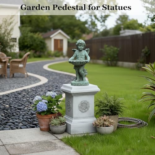 Garden Pedestal Stand for Statues, Classic Plinth Base Riser for Sculptures - Image 5