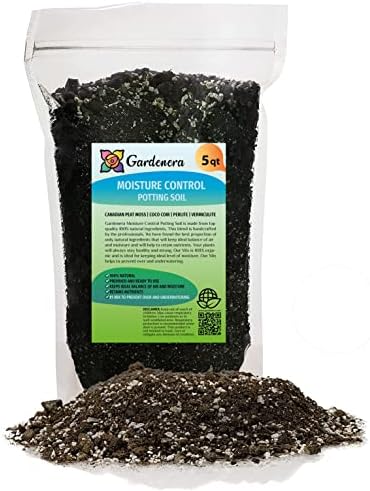 Gardenera Moisture Control Potting Mix - Perfect for Indoor and Outdoor Container Gardening! - 5 Quart by Gardenera