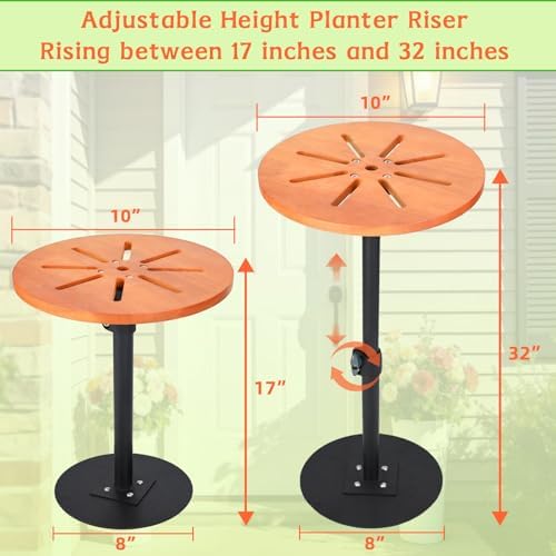 Plant Risers for Inside Pots,17-32" Adjustable Plant Inserts for Large Pots - Image 3