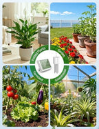 7 in 1 Soil Meter, Digital Soil Test Kit of PH/Sunlight/Fertility/Soil & Air Temp, Humidity Meter for Indoor & Outdoor Plant, Growing Environment Tester with Large LCD Display for Farm, Garden & Lawn - Image 6