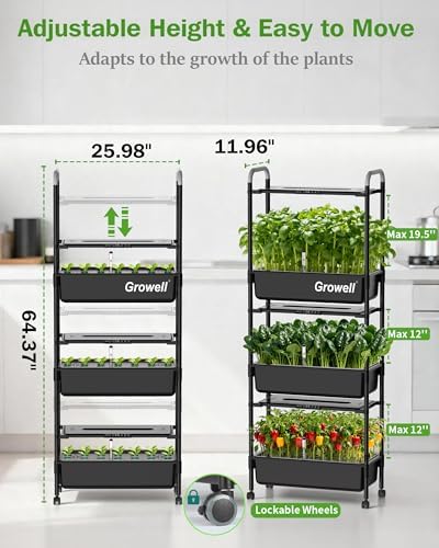 Growell 81 Pods Hydroponics Growing System Kit with Independent Water Pump - Image 6