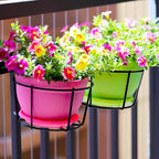 Toddmomy 6pcs Wall Planter Brackets Metal Flower Box Hangers for Balcony Easy to Install Planter Iron Stands for Indoor and Outdoor Use for Hanging Plants and Decorations - Image 7