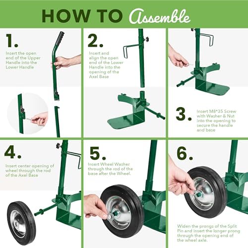 GOLETIO Potted Plant Mover Dolly with Flat-Free Rubber Wheels - Heavy-Duty Plant Pot Mover Caddy with Adjustable Grip and Foldable Handle for Indoor and Outdoor - Image 6