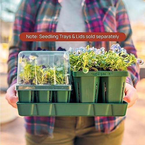 Vego garden Seedling Tray Lids with Drip Irrigation, 32 Pack - Image 5
