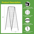 Heavy Duty Cucumber Trellis, 50" x 17" A-Frame Garden Trellis - Image 6