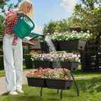 Raised Garden Beds Outdoor with Planter Boxes Vertical Raised Bed with Legs - Image 2
