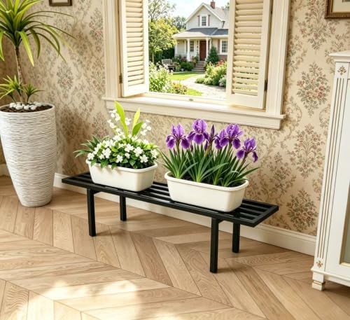 Zhongma One Tier Metal Plant Stand Indoor & Outdoor L35.43 easy assembly - Image 4