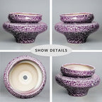 Ceramic Planters - 11 Inch Ceramic Pots for Plants with Drainage Hole, Decorative Planters for Indoor Outdoor, Unique Flower Pots, Garden Office House Decor, Gifts for Plants Lover, Purple - Image 6