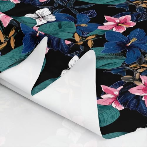 Floral Fabric By The Yard, Palm Leaves Upholstery Fabric for Chairs, - Image 6
