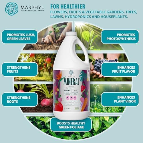 MARPHYL Organic Minerals Liquid Fertilizer – Essential Trace Mineral Blend for Healthy Plant Growth, Improves Nutrient Uptake for Garden Flowers, Vegetables, Succulents & Hydroponics - Image 5