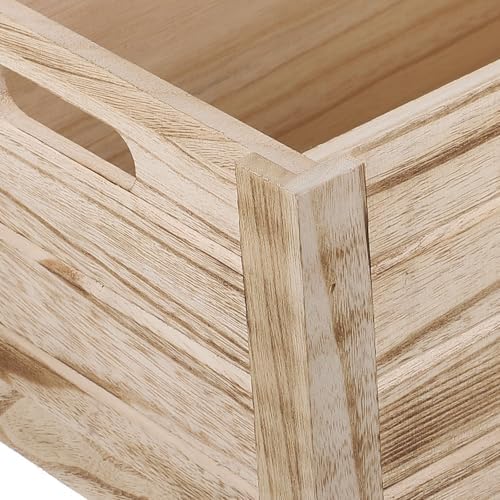 Wood Flower Pot Box Rustic Rectangular for Succulent Plants - Image 5