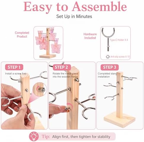 Nacome Plant Terrarium Propagation Stations: Pink Vase with Wooden Stand - Image 5