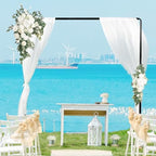 8.2FT Balloon Arch Stand, 8.2FT Square Heavy Duty Backdrop Adjustable Frame - Image 5