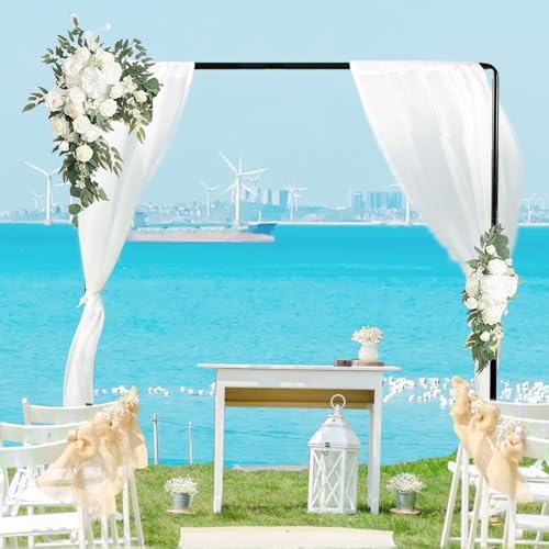8.2FT Balloon Arch Stand, 8.2FT Square Heavy Duty Backdrop Adjustable Frame - Image 5