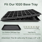 Gardzen 10 Pack 32 Cell Seed Starter Trays - Image 4
