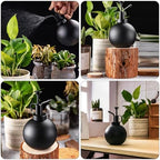 SUPVOX 304 Stainless Steel Watering Pot and Handheld Spray Kettle for Indoor Plants, 500ml Black Gardening Tool with Fine Mist Sprinkler for Household Use - Image 4