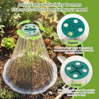 Cloches for Plants, Transparent Plant Covers, Garden Cloches with Humidity Domes, Securing Pegs and Plant Labels, Reusable Plant Protectors from Animals Plant Bell Cover (Transparent-30pcs-M) - Image 4