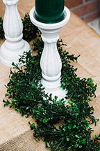 Richland Faux Boxwood Garland 9 Feet - Set of 6 Garlands - Image 2