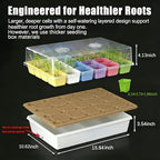 Self-Watering Seed Starter Tray with Grow Light and Heat Mat,Seed Starter Kit,Humidity Domes,Auto Timer,Flexible Brightness Seedling Starter Trays for Indoor Greenhouse Gardening Seed Germinator - Image 3