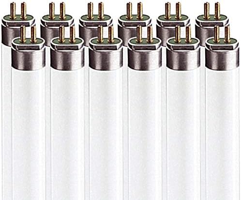 LUXRITE LR20775 F54T5/835/HO 54W 4 FT Fluorescent Tube Bulb, 3500K 12 Pack by LUXRITE
