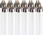 LUXRITE LR20765 (12-Pack) 54-Watt 4 FT T5 High Output Fluorescent Tube Light Bulb, Daylight 6500K, 4200 Lumens, G5 Mini Bi-Pin Base by LUXRITE