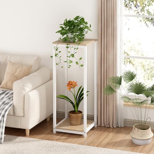 2 Tier Plant Stand Indoor Corner Tall Square Shape Plant Shelf - Image 2