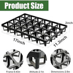 RooTrimmer 24 Cell Nursery Pots Trays (17"x11"x2") with Plastic Flat Seed Starter Trays, Durable Carrying Seedling Starter Tray, Reusable Planting Tray for Holding 2.7 inch Nursery Pots, 3 Sets Combo - Image 3