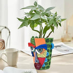 Midogaigai Abstract Face Planter Pots for Indoor Plants & Flowers Deco Gift - Image 2