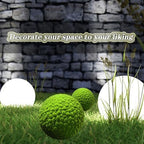 Faux Moss Balls Decorative Dia 16in, Artificial Plant Topiary Ball Tree, Round Faux Moss Balls Outdoor, Green Grass Decorative Balls, for Balcony,Garden, Wedding and Home Décor - Image 6