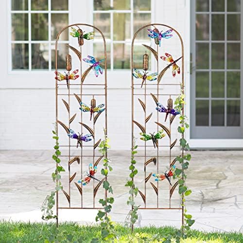 2 Pack Metal Garden Trellis for Climbing Plants - Image 6