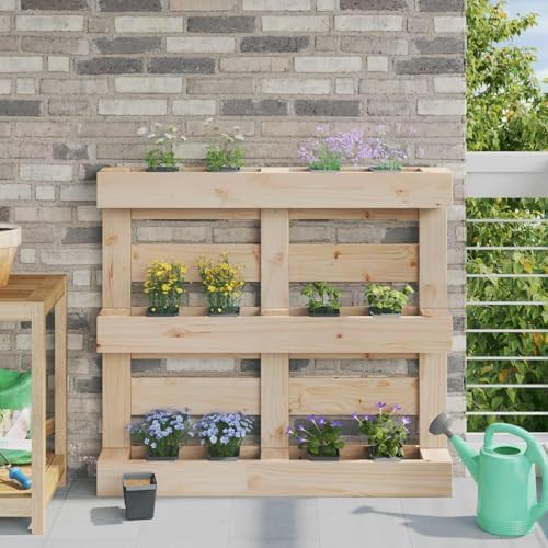 24 Pack Flower Box for Euro Pallets Grey 5.31x3.54x3.74in by Unknown