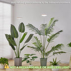 Plant Grow Light,yadoker LED Growing Light Full Spectrum for Indoor Plants,Height Adjustable, Automatic Timer, 5V Low Safe Voltage,Idea for Large Plant Light - Image 2