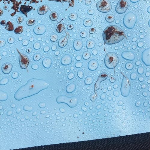 Repotting Mat Gardening Mat Household Soil Mixing Mat PVC Polyester Waterproof Home Plant Changing Pot Green Radish Succulent Potting Mat(Blue 50X50CM) - Image 5