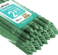 50pcs Garden Stakes 2FT, Plastic Coated Steel Plant Stakes Specifically Designed for Climbing Plants, Ideal for Tomatoes, Beans, Cucumbers, Peppers, Vines, and More Plant Growth by Unknown
