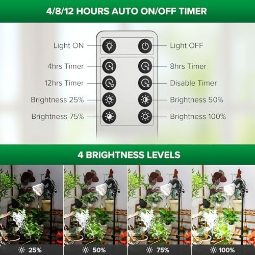 SANSI Grow Light for Indoor Plants, 30W Full Spectrum Standing Plant Light - Image 6