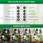 SANSI Grow Light for Indoor Plants, 30W Full Spectrum Standing Plant Light - Image 6