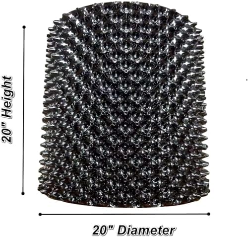 RooTrimmer Air Pruning Containers, 25 Gallon Air Pots for Big Tree, 100 Liter 20" X 20" D/H Special Packing Interlocked Large Air Root Pruning Planters Outdoor, Black, 5 Packs - Image 3