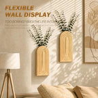 EOSAHR Wall Vase: Wall Planter for Indoor Plants & Fake Flowers, WarmYellow - Image 5