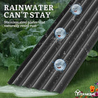 YITAHOME 8x2x1.5ft Large Raised Garden Bed Kit, 17" Tall 9 in 1 Galvanized Metal Planter Box with Gloves & Safety, Outdoor Above Ground Planters for Plants Vegetables Flowers, Black - Image 5