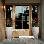 Veradek Column Series Tall Planter - Tapered Outdoor Planter with Shelf - Image 4
