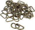 HARFINGTON D Ring Metal D-Shape Buckle Clips Multi-Purpose Buckle Strap Sewing Accessories for Collars Webbing Strap by HARFINGTON