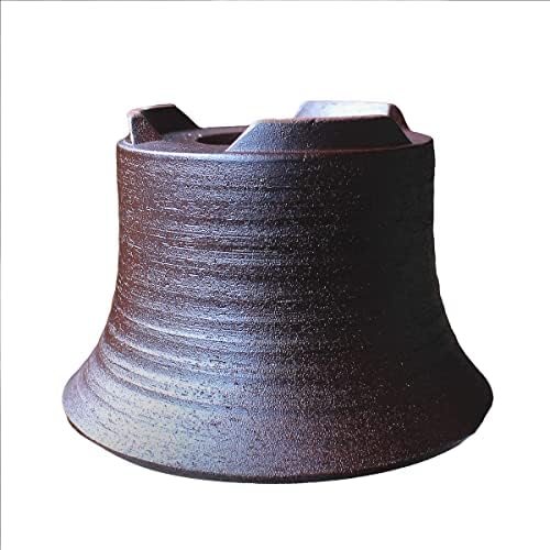 Bonsai Pot Round Striped Pattern Shi-dei-Ara-dei (Purple mud) Yokkaichi Banko-Yaki deep Type Ceramic Wildflowers houseplants Agave Baby Bonsai Cactus Miscellaneous Pine and Oak 4.7” Small - Image 6